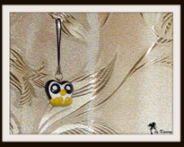 Брелок "Happy Pinguin" - ручная работа, handmade