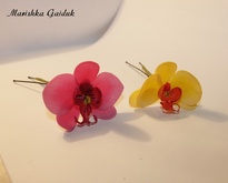 Шпильки орхидеи - ручная работа, handmade